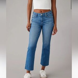 American Eagle High Rise Crop Flare Jeans - Size 2 Regular